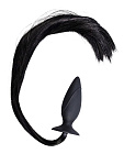 Korek analny Horny Pony Whip Plug, 12,5 cm (czarny) Korek analny Horny Pony Whip Plug, 12,5 cm (czarny)